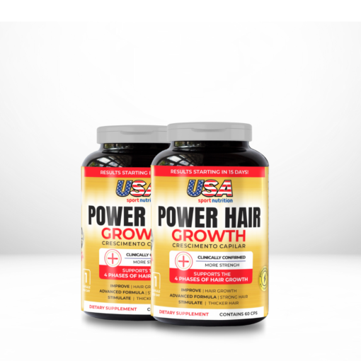 Crescimento Capilar ACELERADO - Power Hair Growth (120 Cap) - USA Sport Nutrition