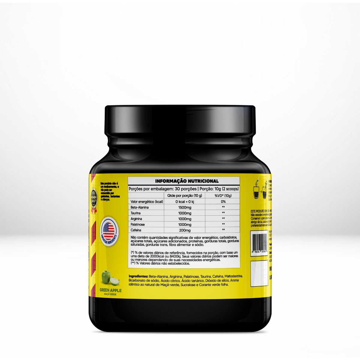 Extreme Pre - Workout (Pré-Treino) 300 gramas - USA Sport Nutrition - Imagem 2